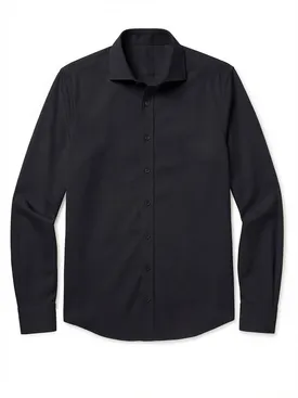 Easy-iron poplin shirt