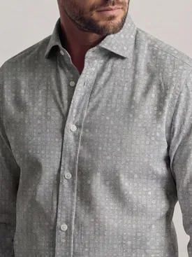 Very light patterned flannel shirt