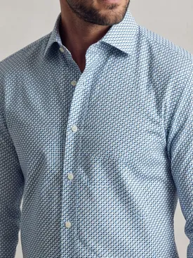 Printed poplin shirt