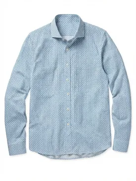 Printed poplin shirt