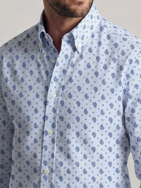 Printed poplin shirt