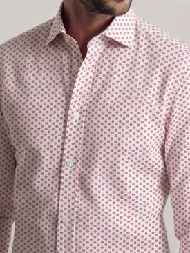 Printed poplin shirt