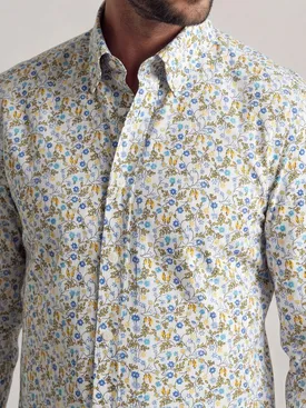 Printed poplin shirt
