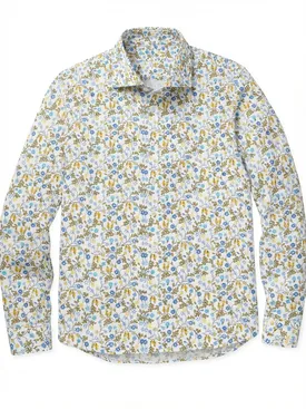 Printed poplin shirt