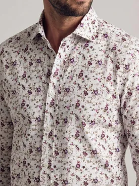 Printed poplin shirt