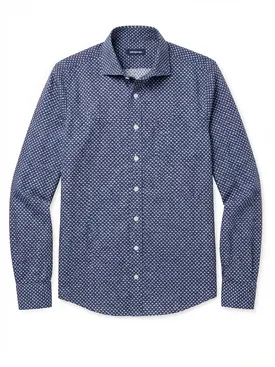 Printed end-on-end shirt