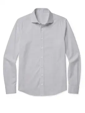 Striped Gray Poplin Shirt