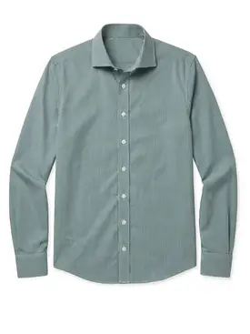Checked green Twill Shirt