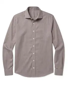 Plain brown Twill Shirt