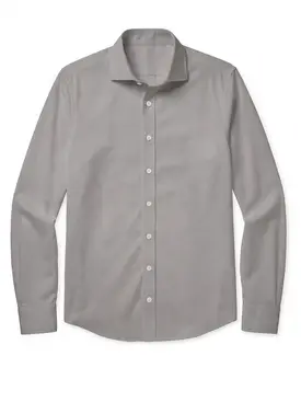 Plain brown Poplin Shirt