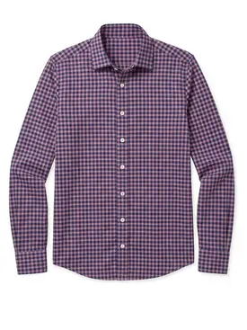 Checked purple Twill Shirt