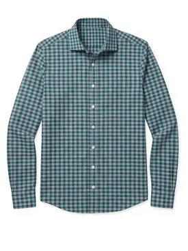Checked green Twill Shirt